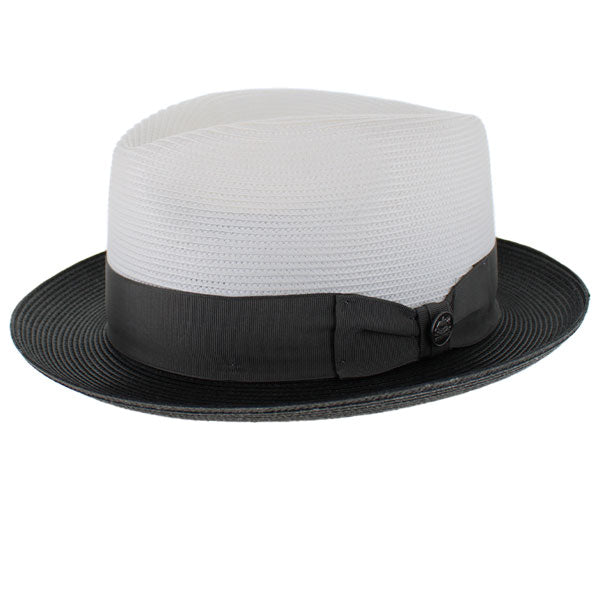 Stetson Roark - Handmade for Belfry Unisex Hat Cap Stetson Blk/Wht 7 1/2 Hats in the Belfry